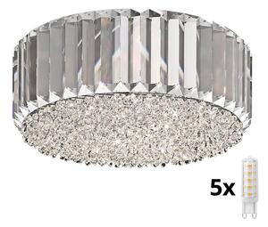 Brilagi - LED Kristalna stropna svjetiljka GLAMOUR 5xG9/42W/230V