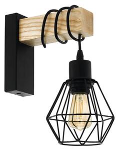 Eglo 44078 - Zidna svjetiljka TOWNSHEND 1xE27/60W/230V - FSC certificirano