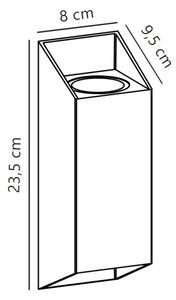 Nordlux - Vanjska zidna svjetiljka NICO 2xGU10/25W/230V IP54 crna