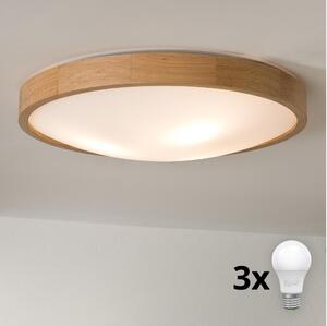 Brilagi - LED Stropna svjetiljka CARVALHO SLIM 3xE27/60W/230V hrast pr. 47 cm