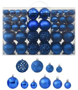 VidaXL Set od 100 božićnih kuglica plavi