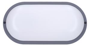 Solight WO744-G- LED Vanjska zid. svjetiljka LED/13W/230V 4000K IP54 siva ovalno