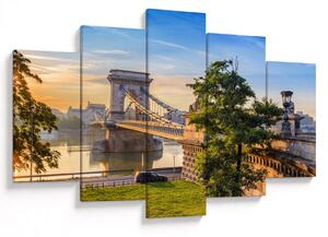 Slika - Most čez reko, Budimpešta, Madžarska (150x105 cm)