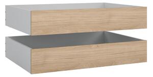 Ladice za ispod kreveta u setu 2 kom 90x190/140x190 cm u prirodnoj boji Naia – Tvilum