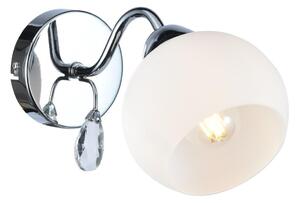 Zidna reflektorska svjetiljka CONNOR 1xE27/15W/230V sjajni krom/bijela