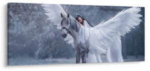 Slika dekleta na samorogu (120x50 cm)