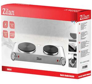 Zilan Električno kuhalo, 2 ploče 2250 W, INOX - ZLN0542