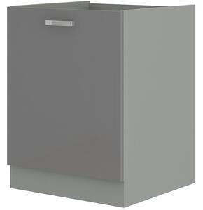 Zondo.hr Donji kuhinjski ormarić- Gonir 60 D 1F BB (siva + siva ). Akcija -8%. 1032705