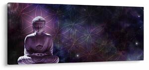 Slika - Buda z rožami življenja (120x50 cm)