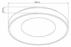 LED Prigušiva stropna svjetiljka WITOLD LED/48W/230V 3000-6000K + DU