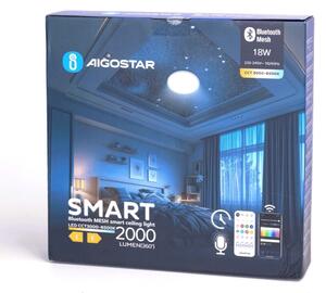 Aigostar - LED Stropna svjetiljka za kupaonicu LED/18W/230V IP44 + daljinski upravljač