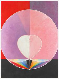 Reprodukcija The Dove No.2 (Rainbow Abstract Heart) - Hilma af Klint