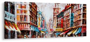 Slika - Hong Kong, oljna slika (120x50 cm)