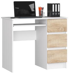 PC stolić Benicio (bijela + hrast sonoma) (D)