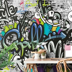 Samoljepljiva tapeta stilski graffiti zid