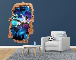 Zidna naljepnica za nogometne navijače s 3D efektom 115 x 180 cm