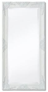 VidaXL Zidno ogledalo u baroknom stilu 100 x 50 cm bijelo