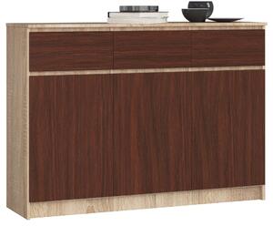 Zondo.hr Komoda Kuwait 3D 3D (hrast sonoma + wenge). Akcija -19%. 1117163