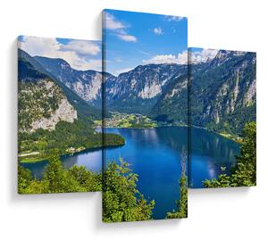 Slika - Hallstattsko jezero, Hallstatt, Avstrija (90x60 cm)
