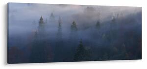 Slika - Gozd v megli, Karpati, Ukrajina (120x50 cm)