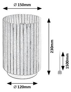 Rabalux 74212 - Stolna lampa RAVEN 1xE27/6W/230V