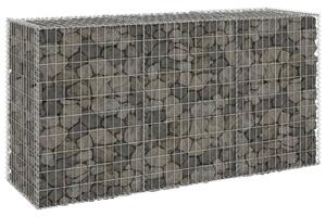 VidaXL Gabionski zid s poklopcima od pocinčanog čelika 200x60x100 cm