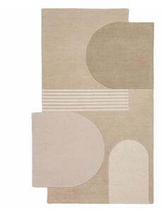 Ručno rađen vunen tepih u prirodnoj boji 200x290 cm Lozenge – Flair Rugs