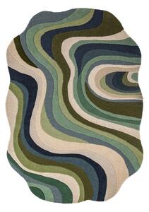 Zeleni ručno rađen vunen tepih 160x230 cm Envy Wool – Flair Rugs