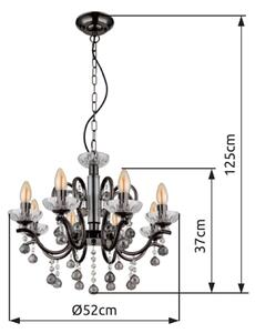 Globo 64134-8 - Luster na lancu CAMILA 8xE14/40W/230V