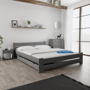 Krevet OLA 160 x 200 cm, sivi Podnica: Sa lameliranom podnicom, Madrac: Bez madraca