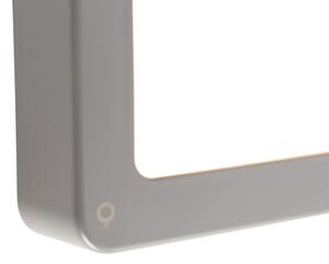 Moderna pravokutna vanjska zidna svjetiljka siva uklj. LED - Prim