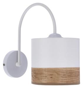 Zidna lampa BIANCO 1xE27/40W/230V bijela/smeđa