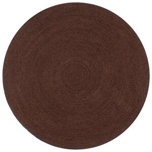 VidaXL Ručno rađeni tepih od jute okrugli 150 cm smeđi