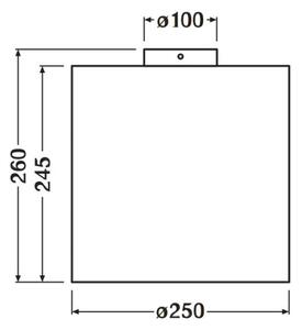 Ledvance - Stropna svjetiljka DECOR CARDBOARD 1xE27/15W/230V pr. 25 cm