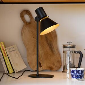 Anglepoise Stolna lampa Type 80 T1, mat crna, 48 cm, metal, Crno, Dnevni boravak/blagovaonica, Aluminij