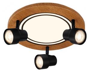 Brilo - LED Stropna svjetiljka LED/12W/230V + 3xGU10/9W 3000K