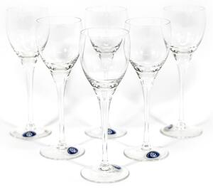 Set 6x čaša za vino 80 ml prozirna