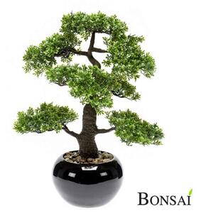 Umjetni bonsai u tamno smeđoj posudi 48 cm - 31 - 50 cm