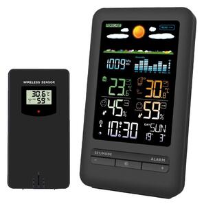 Solight TE87 - Meteorološka stanica s LCD zaslonom 2xAA crna