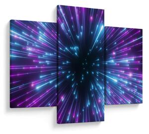 Slika - Neonski prostor (90x60 cm)