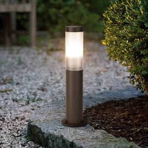 EGLO Helsinki podna lampa, hrđavo smeđa, visina 45 cm, nehrđajući čelik, senzor, Smeđa / hrđa, Nehrđajući čelik