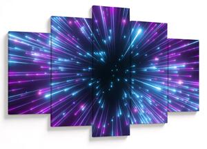 Slika - Neonski prostor (150x105 cm)