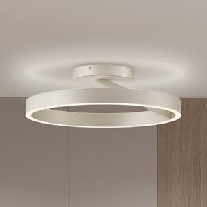Viokef Saturn LED stropna svjetiljka, Ø 50 cm, krem i srebro, metal, prigušiva, Bež, Dnevni boravak/blagovaonica, Metal