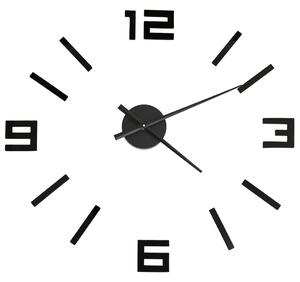 VidaXL 325156 3D Wall Clock Modern Design Black 100 cm XXL