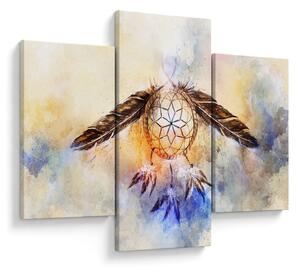 Slika - Lovilec sanj s perjem (90x60 cm)