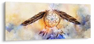 Slika - Lovilec sanj s perjem (120x50 cm)