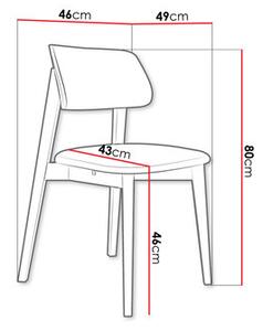 Zondo.hr Blagovaonska stolica KD 63 (bukva + siva) . 1103457