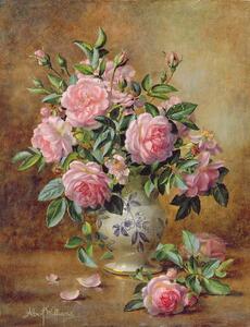 Reprodukcija A Medley of Pink Roses, Albert Williams