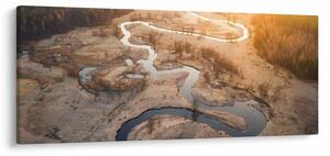 Slika - Zora nad meandri (120x50 cm)