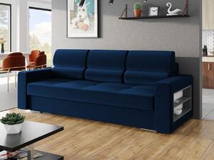 Zondo.hr Sofa na razvlačenje Carona (plava) (s prostorom za odlaganje). 1105429